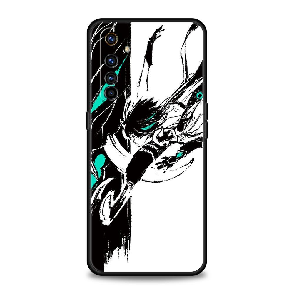 

Genshin impact черный и белый для Realme 9i роскошный чехол для телефона 9 8 5G GT2 7 6 Pro Plus 8i C21 C3 C11 C25 черный силиконовый чехол Realme GT2 Pro