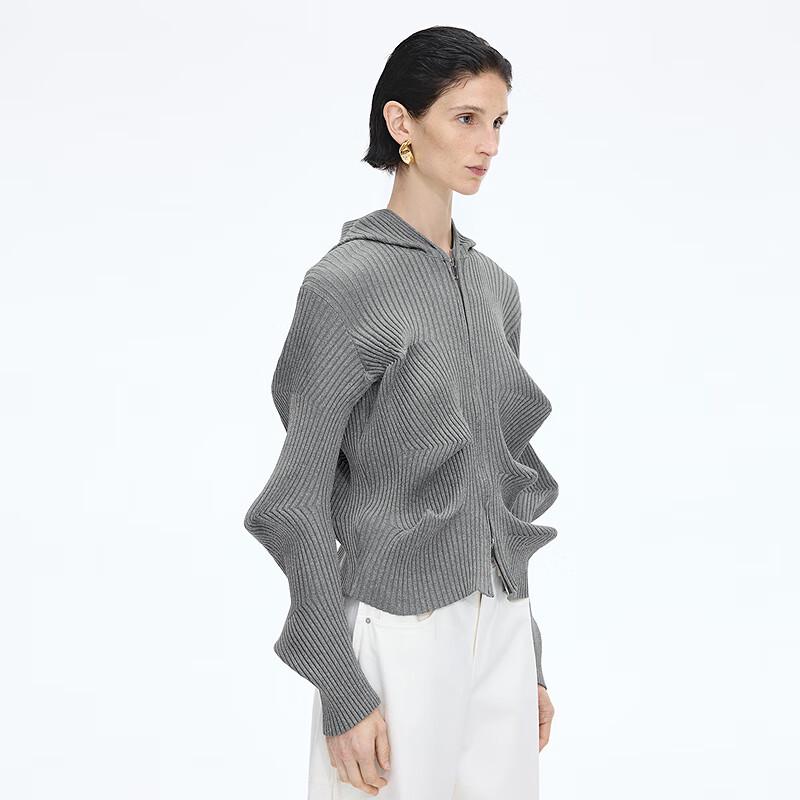 JNBY Women's Hooded Knit Sweater