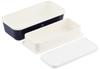 Masakazu Showa PARIS Bento Long Rectangular EM de Paris Navy Microwave and Dishwasher Bottom Tier Tier Suitable for Men and Made in Product Number