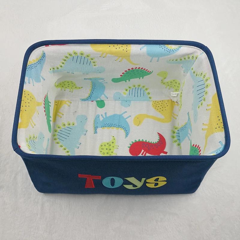 Bins Storage Nursery Hamper Canvas Laundry Basket Foldable Large Storage Baskets For Kids Boys Girls Toys Office Bedroom Clothes