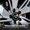 4 Stück Auto Radnabenkappe Emblem Logo Aufkleber Auto Dekorationszubehör für MINI Cooper R55 R56 R57 R58 R59 R60 R61 JOHN