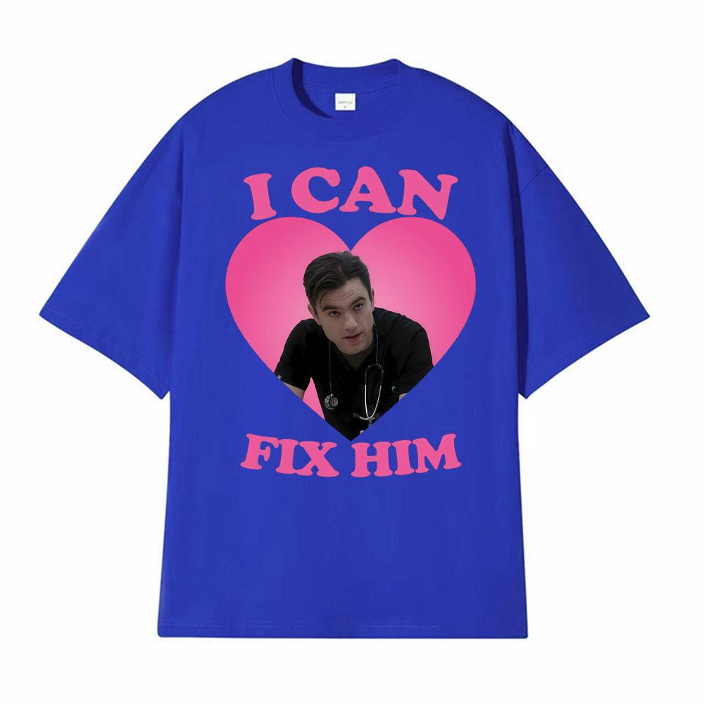 I Can Fix Him Patrick Ball As Dr Frank Langdon Heart T Shirt Unisex Women Fashion T Shirts Short Sleeve Comfort Tshirt Streetwear