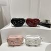 Designer Heart Shoulder Bag Y2k PU Leather Bag Trendy Heart Cross Bag  for Ladies/Girls