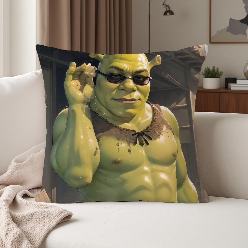 Anime Film S-shrek Pillow Case Suitable For Bedrooms Living Rooms Cars Home Decoration