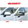 For Toyota RAV4 RAV 4 XA50  - Hybrid Car Side Rearview Mirror cover Rear View Mirror Rain Eyebrow Board Sunshade Cover