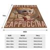 Ballerina Cappuccina AI Generate Character Italian Brainrot Warm Soft Blanket Plush Throw Blanket Couch Chair Flannel Bed Cover