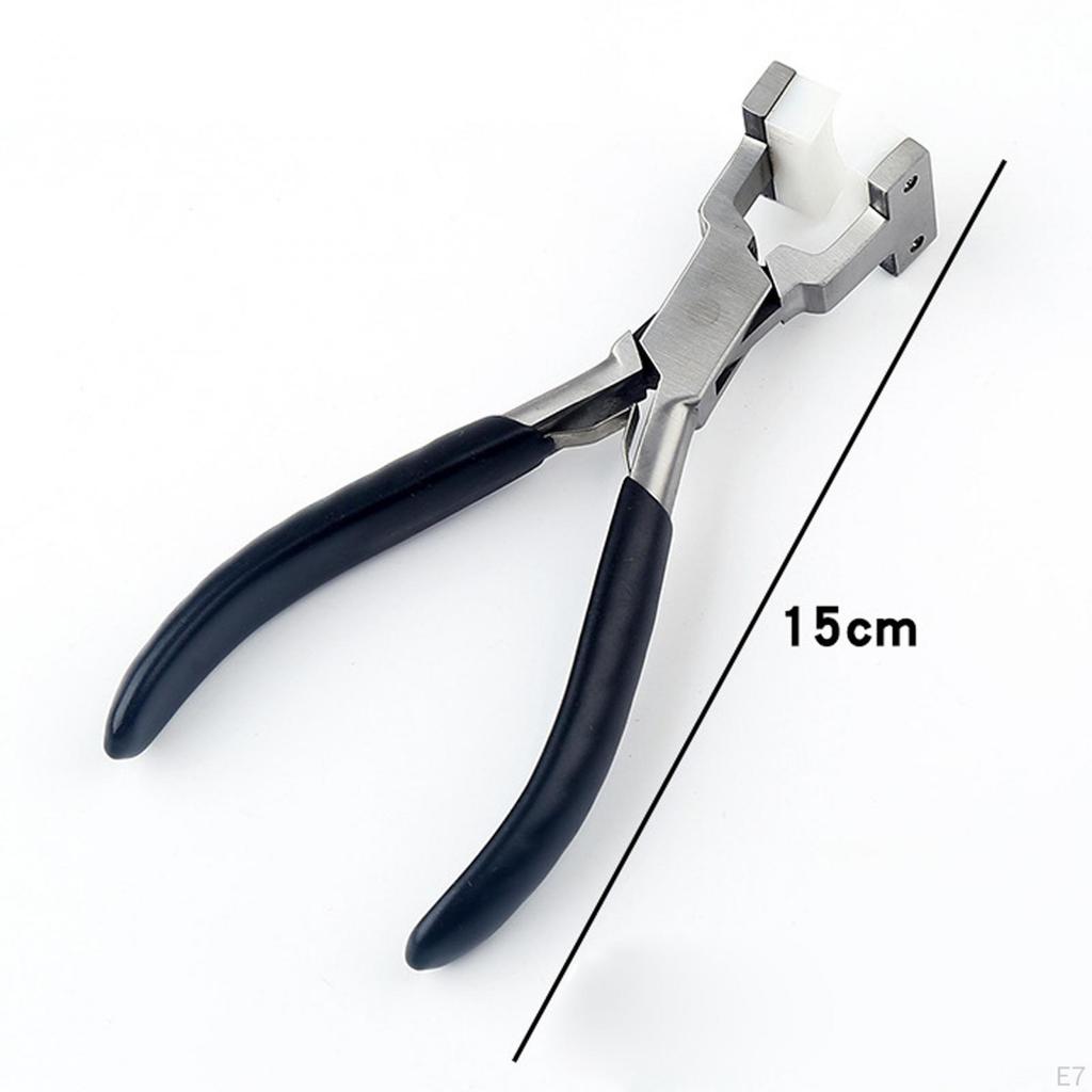 Clește cu fălcile plate din nailon dublu Clește Jaw Unelte DIY Mânere antiderapante Sertizare bijuterii pentru