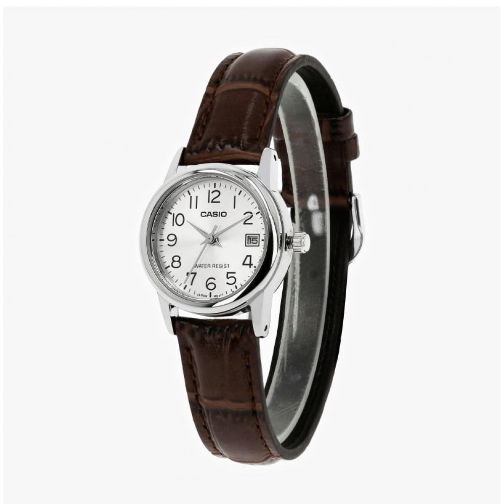 Casio Ltp V002l 7b2udf  Ltp V002l 7b2  Analog Sat Student Women S Leather Watch