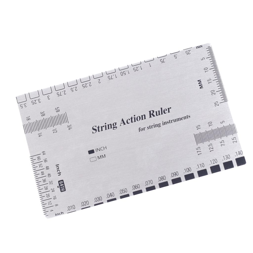 String Action Ruler Gauge Leveling Rulers Multi Instrument String Action Gauge for Guitarists and Instrument Technicians