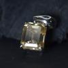Synthetic Moissanite Pendant 12 ct Champagne 925 Sterling Silver Gemstone Jewelry Gift
