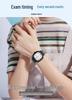 Oufanni Student Exam Watch: Silent Quartz Square Wristwatch with Night Light for Boys & Girls