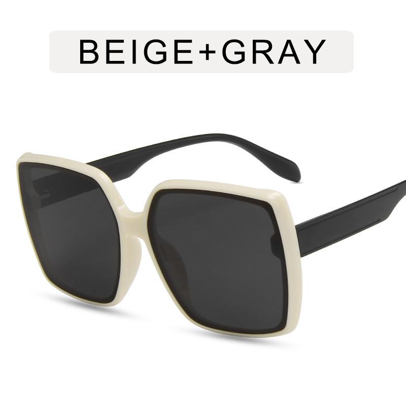 Korean Style Women Sunglasses Fashion Big Frame Square Shape Women's Glasses New Fashion Designer Sunglasses Woman