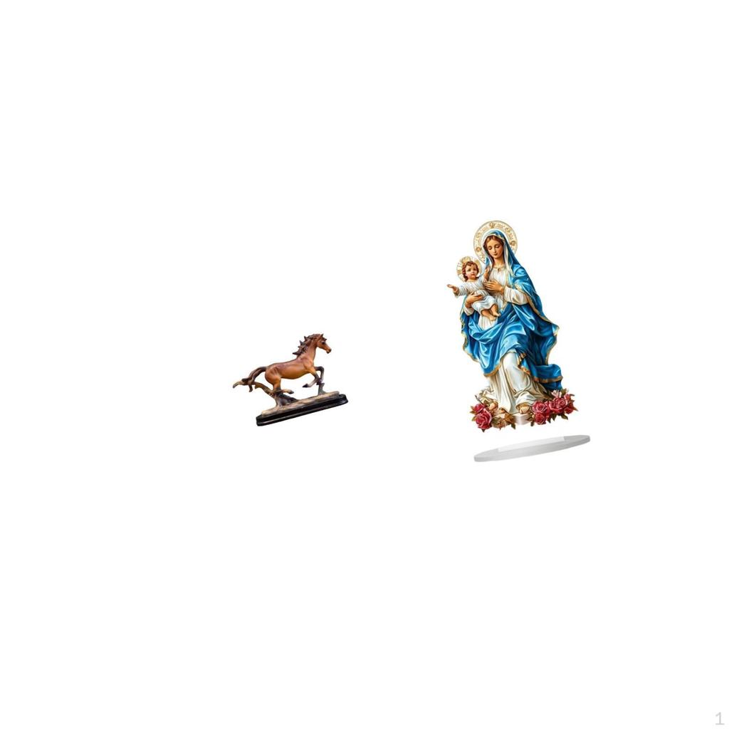 Sculpture Figurine Artwork Collectible Ornament Horse Statue for Desk Decoration Bookcase Living