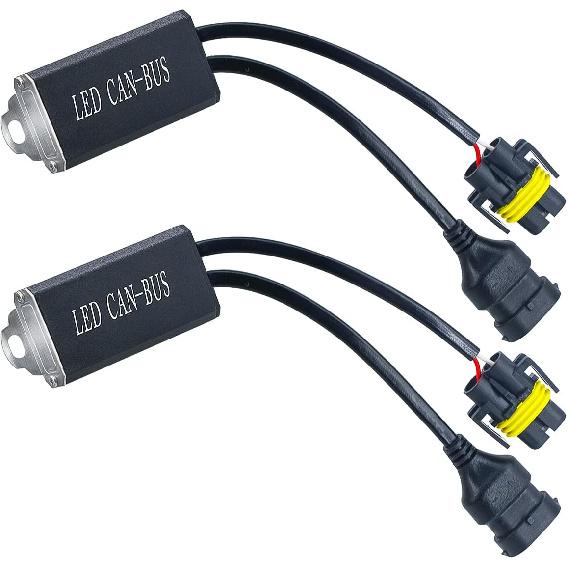 

HIKARI H8 H9 H11 Canbus Decoder Kits Compatibility Anti Flickering Resistor Warning Canceler Pack of 2