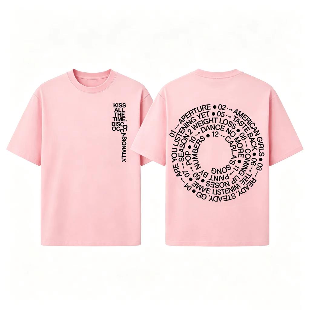 Summer Hot Sale Singer Harry Styles Together Tour TRACKLIST Merch T-shirt Unisex Hip Hop Streetwear Oversized Tshirt Short Sleeve Casual Clothing