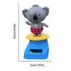 Solar Dancing Toy Solar Powered Dancing Animal Ornaments Koala Shape Shaking Head Decor Automotive Interior Decoration for Sedan