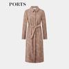 PORTS Women's Autumn/Winter Printed Shirt Dress
