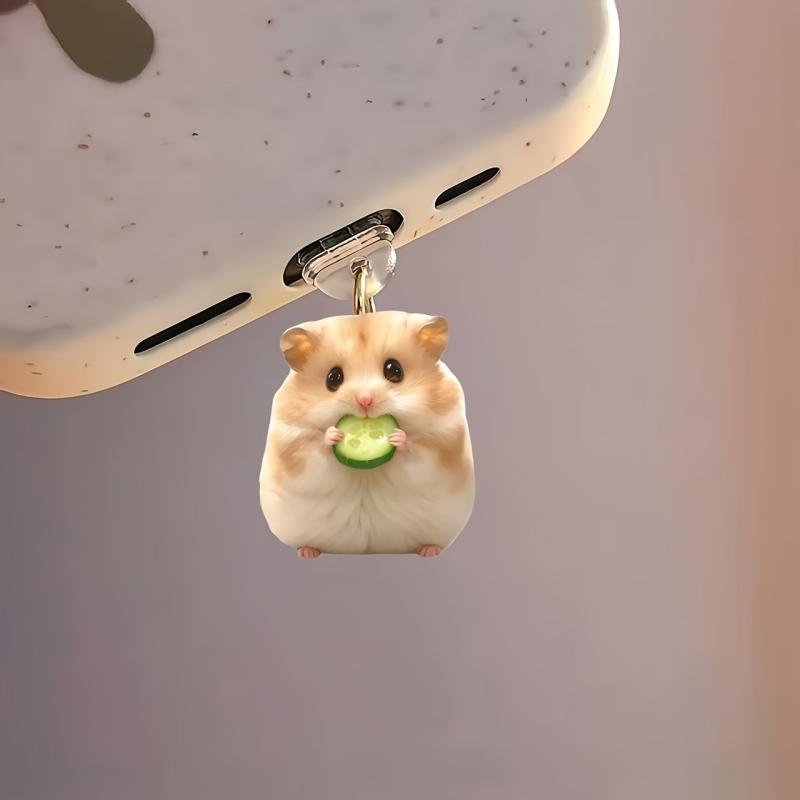 Acrylic Phone Dust Plug Pendant 2D Flat Pendant Suitable For Phone Type-C Universal Phone Accessories