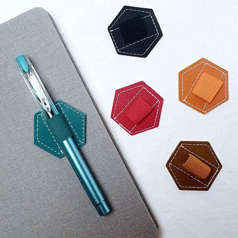 Pu Self-Adhesive Pen Holder Ipad Capacitive Pen Holder Self-Adhesive Pen Clip Elastic Band Tablet Self-Adhesive Pen Clip