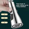 Faucet Accessories Pull Sprayer Head 3 Outlet Mode Small Outlet Multi-function Nozzle Head Removable Kitchen Accessories Tools