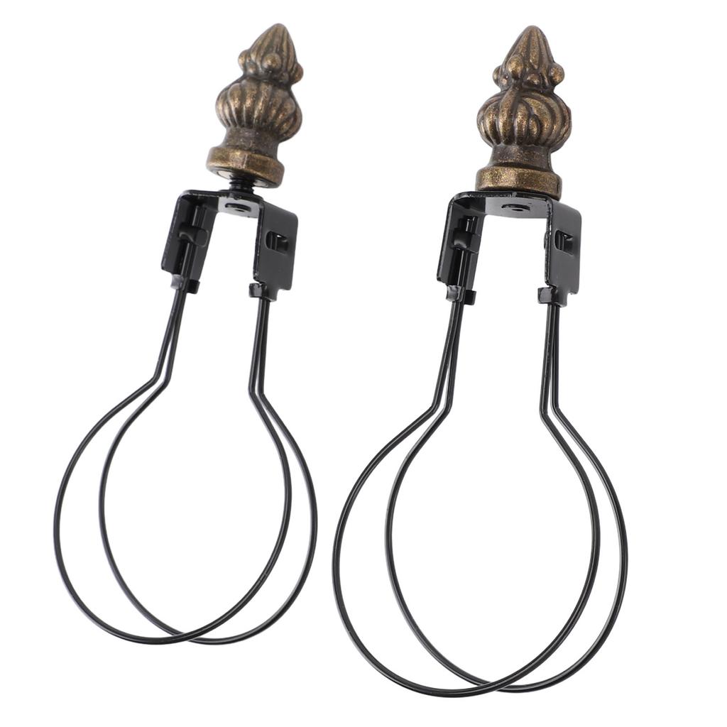 2pcs Lamp Bulb Clip Adapter Modern Stylish Metal Lampshade Holder Adapter Clip On Lampshade Adapter for Living Room Bedroom