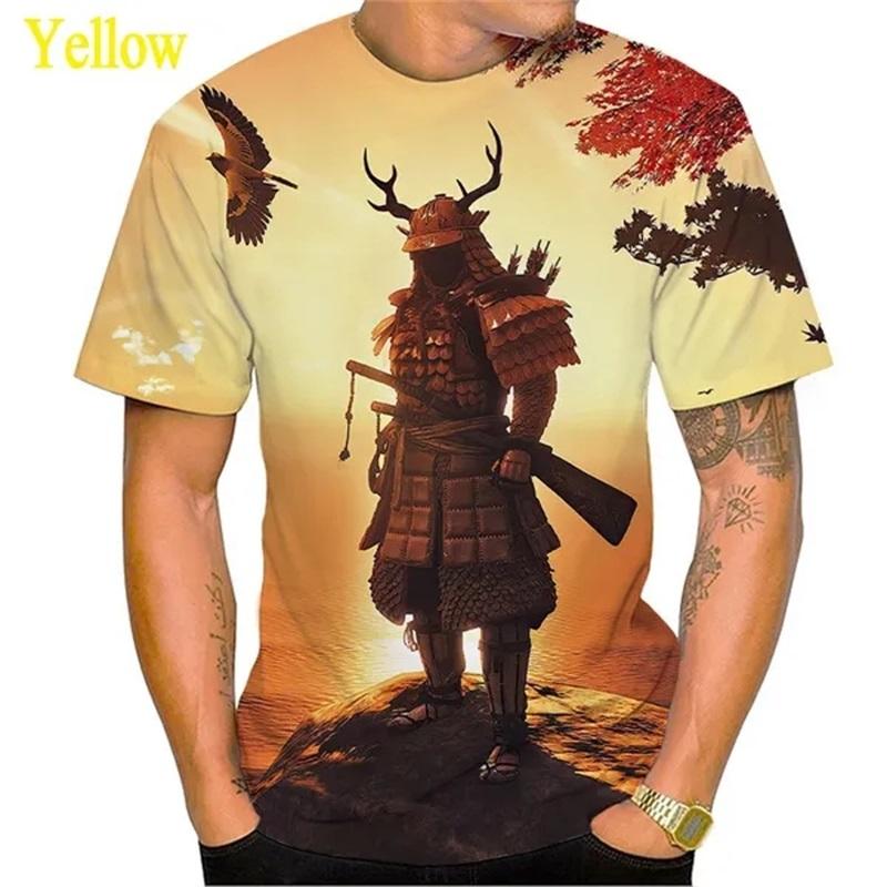 T-shirt Grafiche Calde Gioco Ghost Of Tsushima Stampa 3D Casual Manica Corta Magliette Stampa Integrale T-shirt Oversize Streetwear