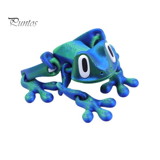 

Магнитная 3D-печатная игрушка-лягушка с подвижными суставами Магнит на холодильник в виде лягушки Фигурка животного с шарнирным соединением Украшение для домашнего офиса и монитора компьютера флуоресцентный зеленый