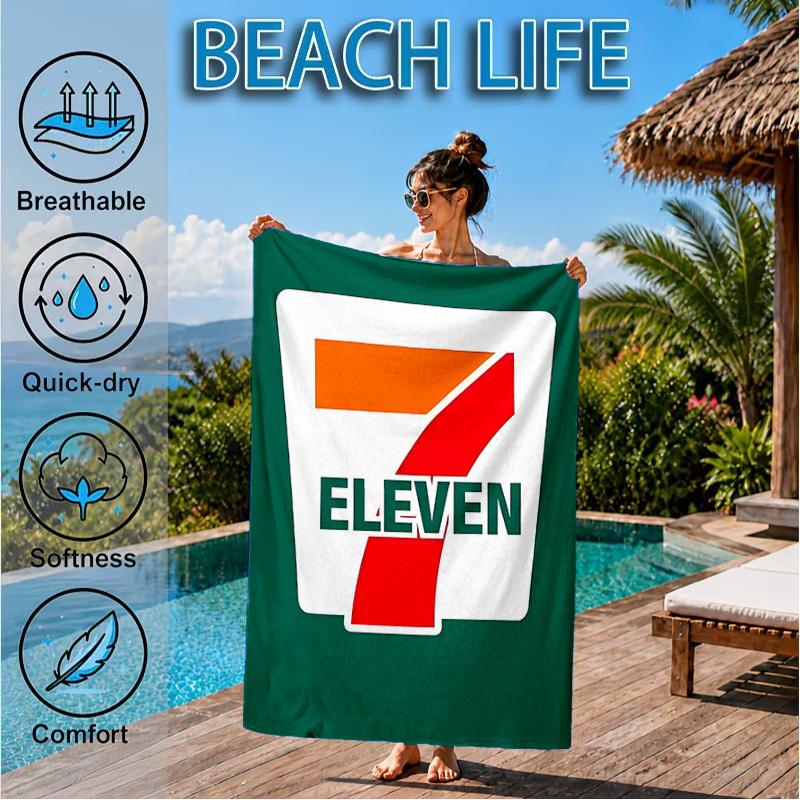 Seven Eleven Beach Towel, Quick-drying, Easy To Care For, Suitable for Both Fitness and Beach Vacations,Sports Essential