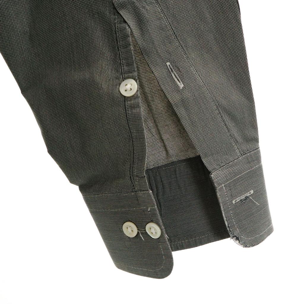 Givenchy 90s Made In Japan Old Long Sleeve Cotton Shirt 48 Gray Men's Used