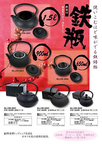 Captain Stag Ikuraku Cast Iron Teapot, 650ml (with Tea Strainer), UW-2002