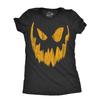 Pumpkin Face Women's T-Shirt, Big Mouth Jack-O-Lantern, Fall Shirt