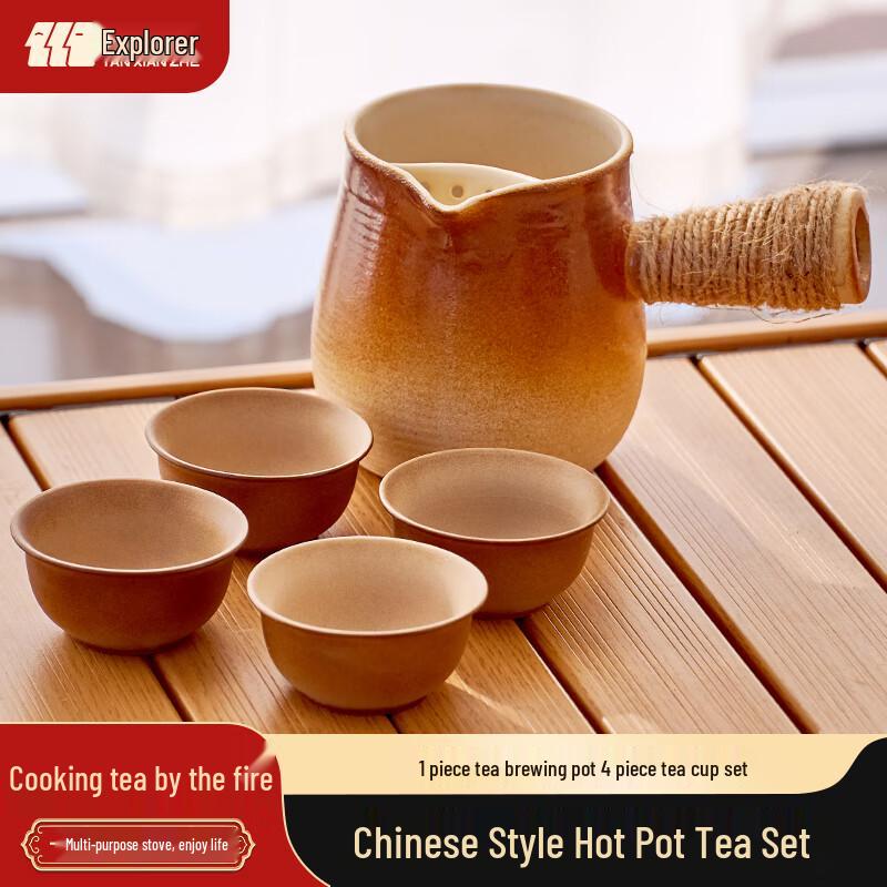 Explorer Charcoal Stove Tea Brewing Set