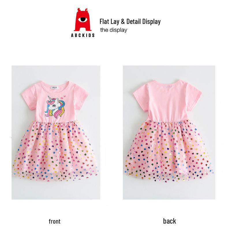 My Little Pony Unicorn Princess Tulle Dress - 2024 Summer Fashion for Girls