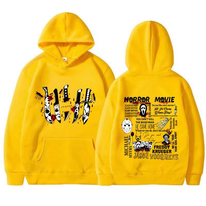 Přátelé Nůž Hororový Film Halloween Mikiny Ležérní Unisex Mikiny