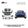 Compatible Rear Diffuser Tailpipes for 2020-2026 Mercedes CLE 53 AMG Modifications
