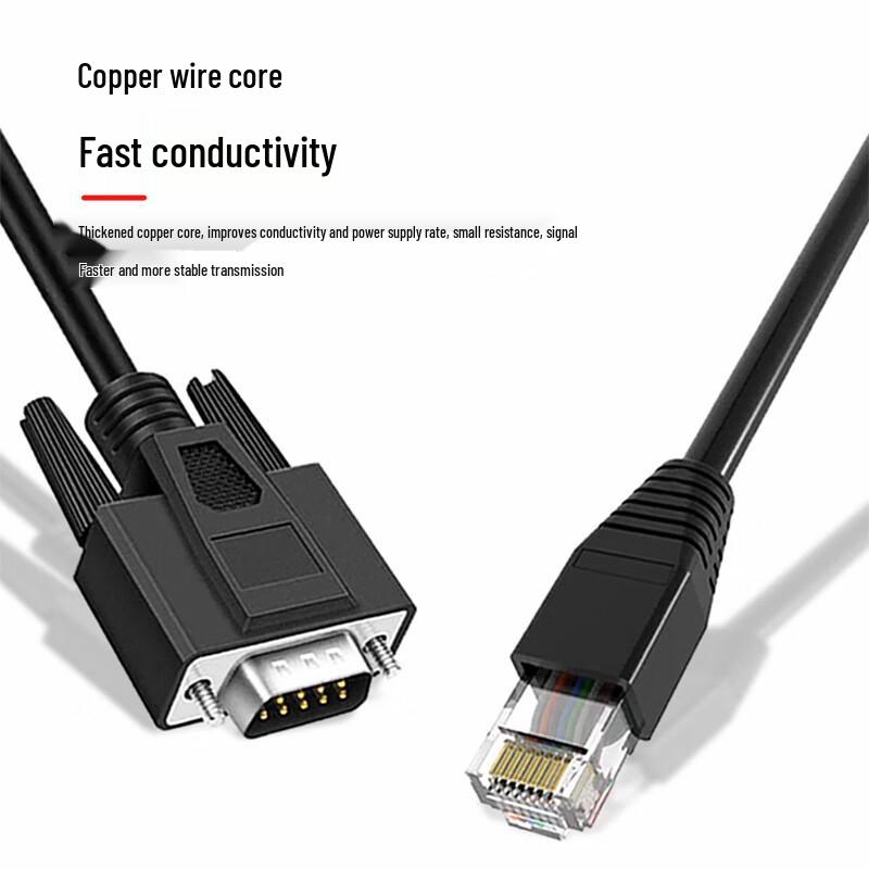 Kabel szeregowy RJ45 na DB9 żeński RS232
