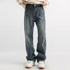Retro American Jeans Men's Loose Straight Trendy Trendy Brand Wide-leg High Street Pants Trendy Men's Autumn and Winter