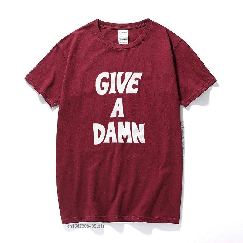 Give A Damn As Worn By Alex Turner T-Shirt Premium Cotton Music Top Camisetas Hombre Fashion Short Sleeves Tee Shirt