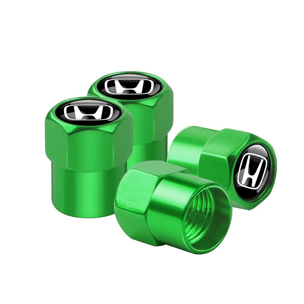 4pcs For Honda Prelude Mugen Power XR-V Jazz Fit Avancier Crv Accord Pilot City Car Metal Badge Wheel Tire Valve Caps Stem Cover