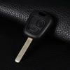 2 Buttons Uncut Blank Blade Remote Car Key Fob Shell Case For Peugeot 107 207 307 407