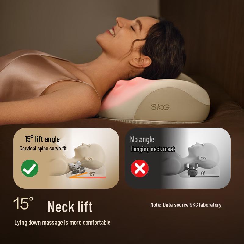 SKG Lumbar & Back Massage Pillow CN plug (adapter included)