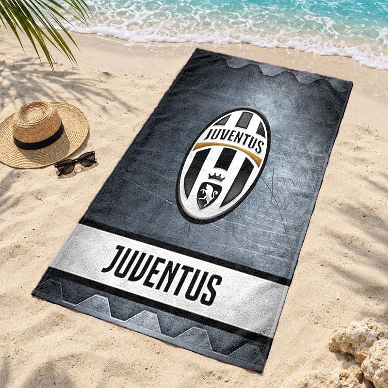 Juventus FC Microfiber Beach Towel Quick Dry Sand Free Lightweight Beach Towels for Travel Swimming Camping