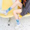 Ladies' Butterfly Printed Socks - Soft, Comfortable, and Trendy Candy Colors  Fashionable Street and Sports Socks, Suitable for All Seasons