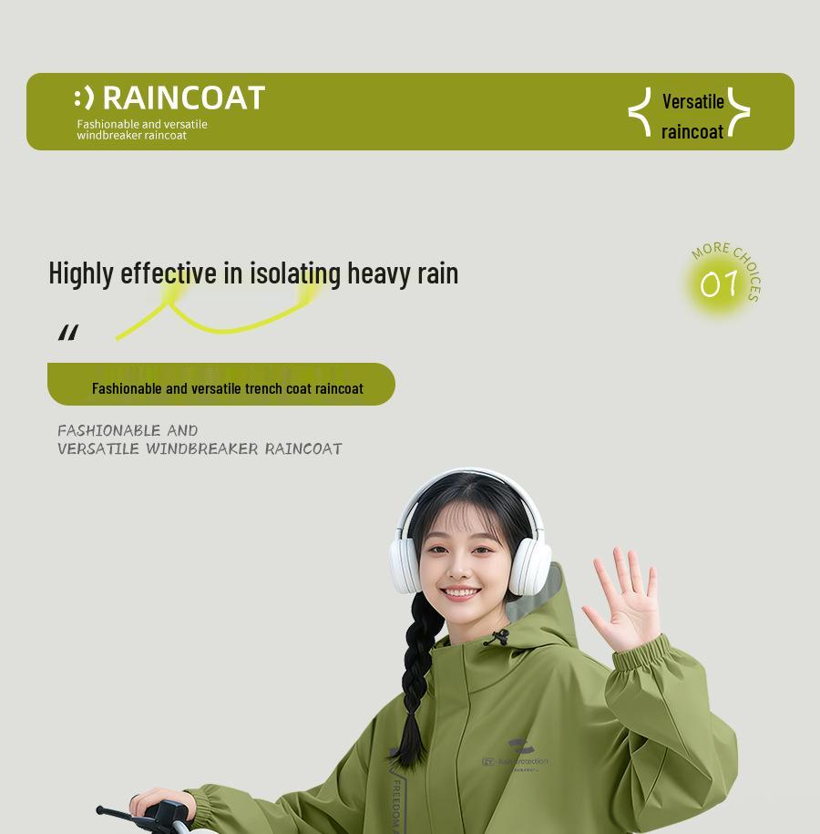 Unisex Full Body Anti-Rain Motorcycle Cape - Thick, Extended Raincoat for Adults
