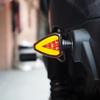 Motorcycle LED Turn Signal DC 12V Dustproof Anti-collision Mini Warning Light for Off-road Motorbike Riding Trips