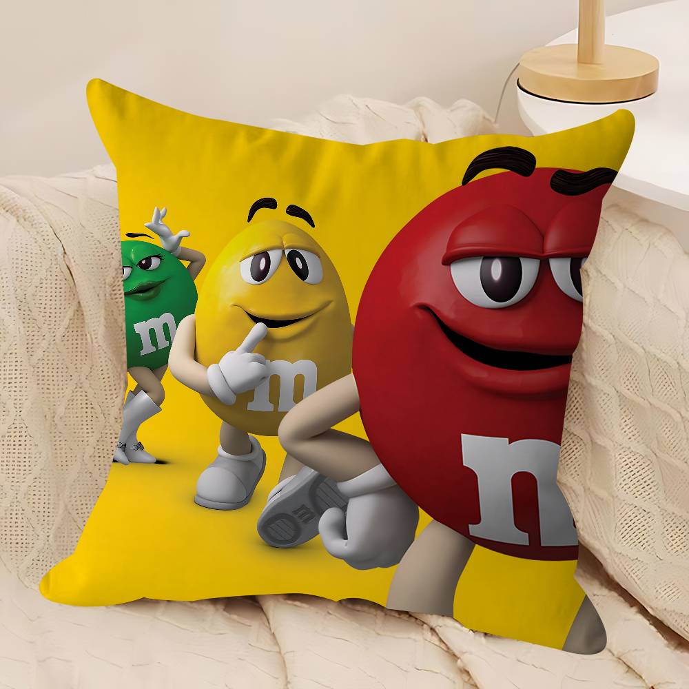 M&Ms C-ChocolateS Pillow Gift Home Office Decoration Bedroom Sofa Car Cushion Cover Case 45x45