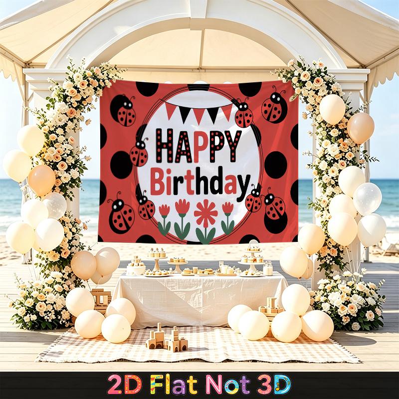 Party Backdrop Happy Birthday Birthday Photo Booth Background Front Door Decor