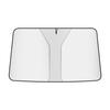 Titanium Silver Sunshade Car Front Windshield Blackout Curtain - Heat Insulation & Sun Protection Cover.