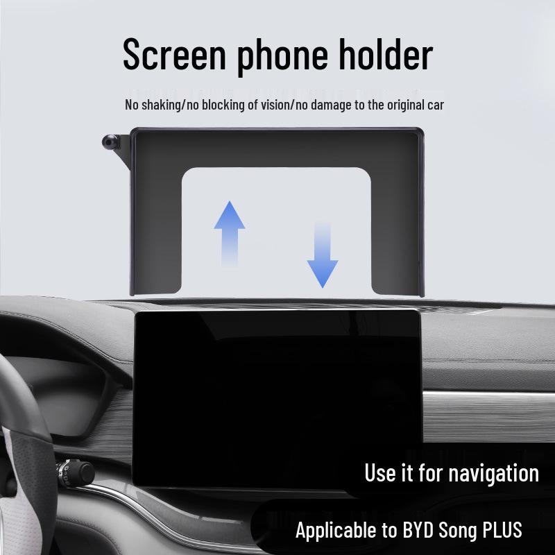 Universal Phone Holder Base for 23 BYD Models: Song, Yuan, Qin PLUS, Dolphin, Seal, Destroyer.