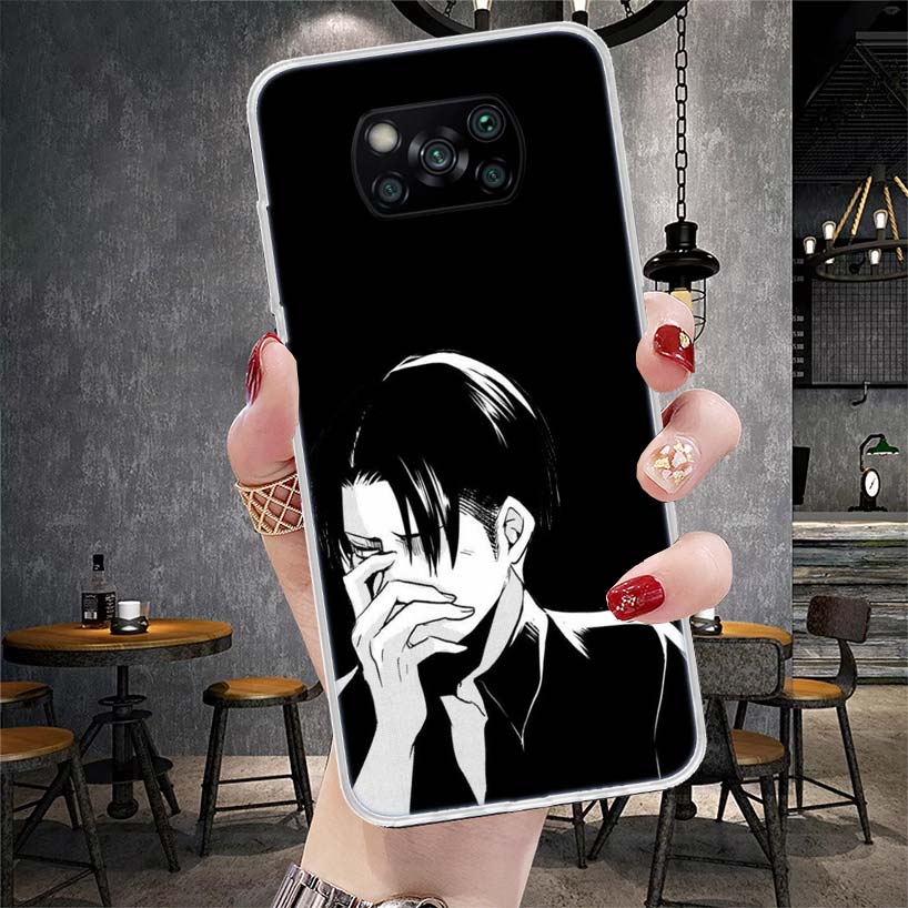 Titan Attack Levi Phone Case For Xiaomi Redmi 15C 15 13C 13 Poco X5 X6 X7 F7 Ultra M7 12C 12 10 10C 9C 9A 9T 9 Fundas Poco X3 X4